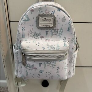 Loungefly Alice in Wonderland Floral mini backpack. Box Lunch exclusive.